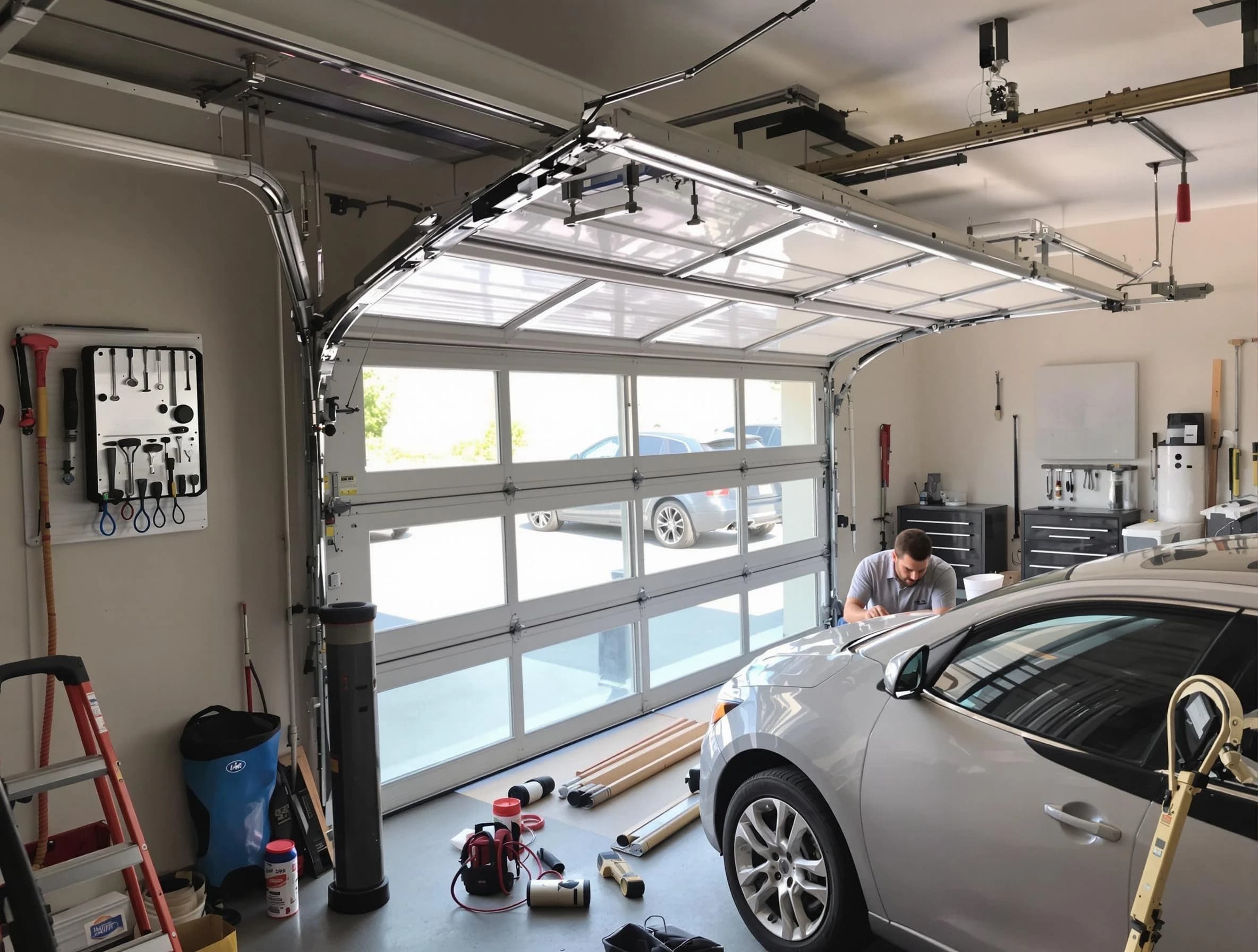 Garage door noise reduction service by La Vergne Garage Door Repair in La Vergne