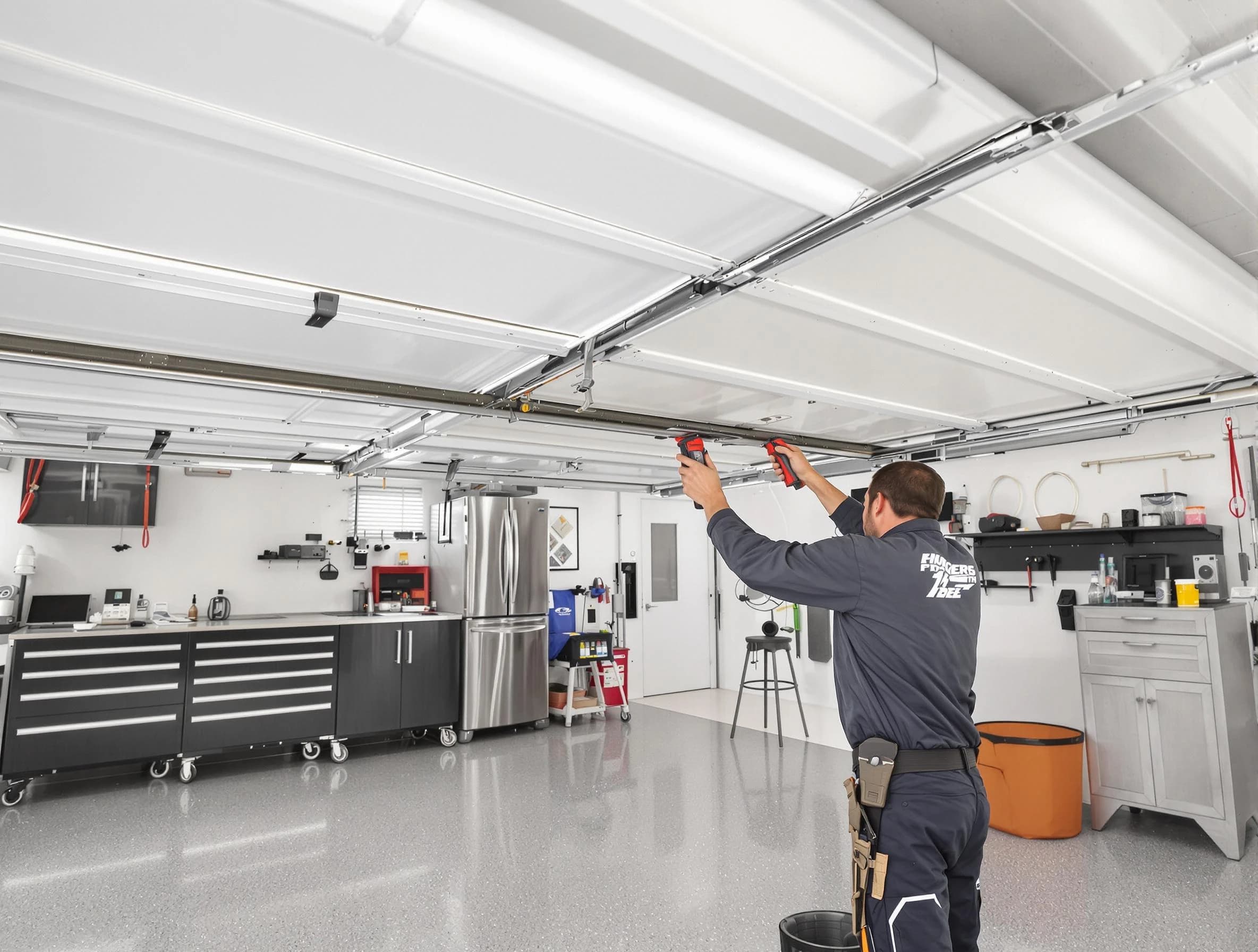 Overhead garage door repair service by La Vergne Garage Door Repair in La Vergne