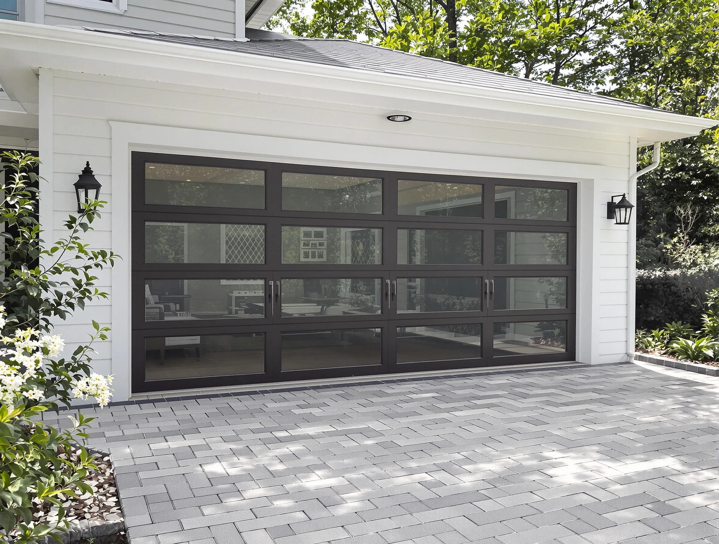 La Vergne Garage Door Repair design specialist presenting custom garage door options to La Vergne homeowner