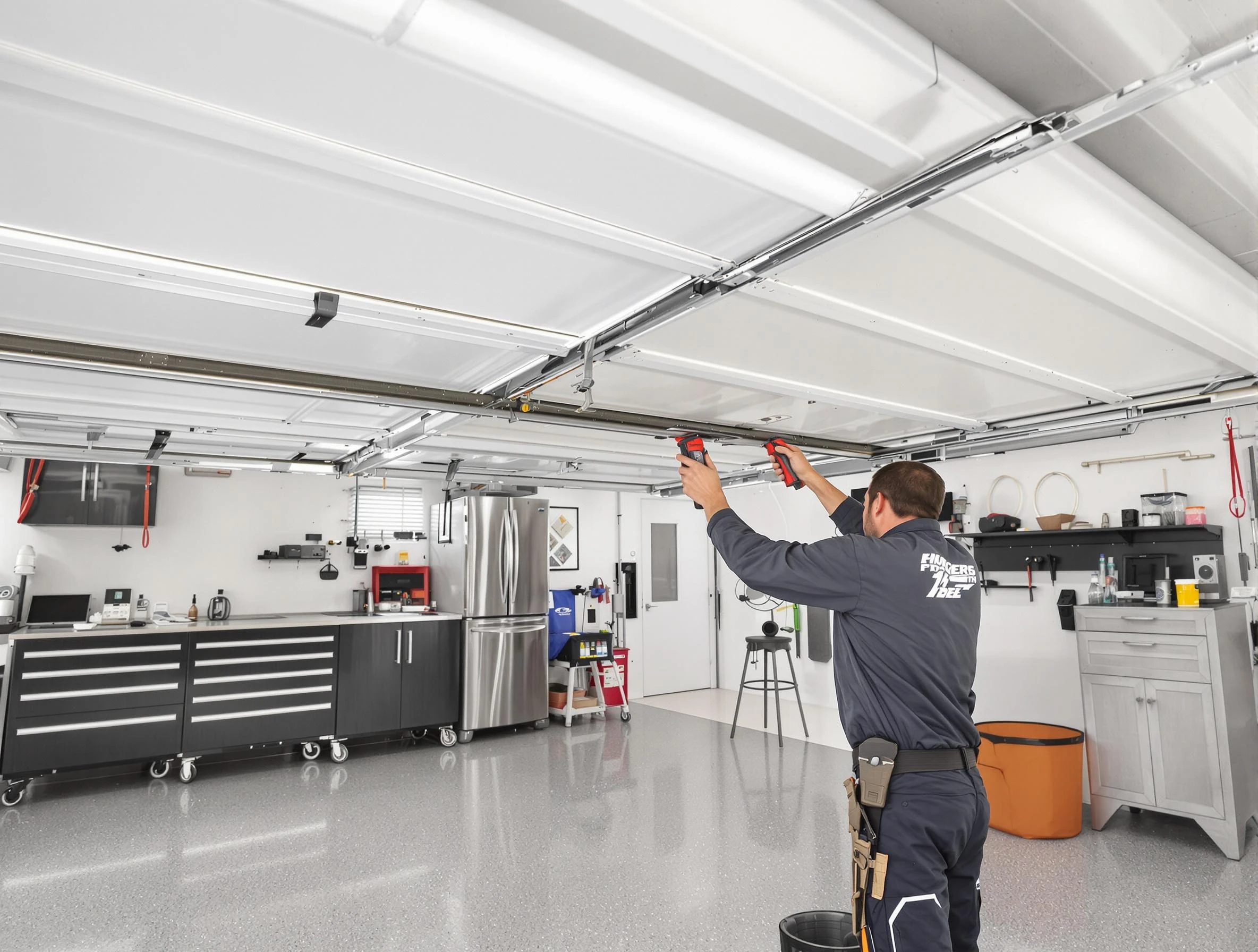 Overhead garage door repair service by La Vergne Garage Door Repair in La Vergne